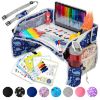 Picture of PILLANI Kids Travel Tray for Car - Car Seat Tray for Kids Travel, Road Trip Essentials Must Haves - Carseat Table Roadtrip Activities - Toddler Lap Desk Organizer for Airplane - Kids Travel Essentials