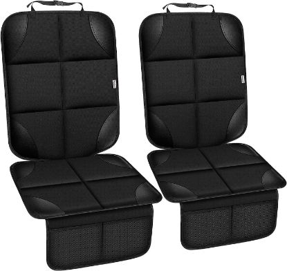 Picture of Meolsaek Car Seat Protector for Child Car Seat, Durable 600D Fabric Waterproof Car Seat Cover with Thick Pad Non-Slip Backing (No Imprints)