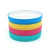 Picture of Elk and Friends Kids 6.7” Porcelain Divided Plates with Silicone Sleeves | Suitable for Babies/Kids/Toddlers | Microwave & Dishwasher Safe | Non Slip | Snack Dishes