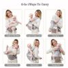 Picture of Baby Carrier Newborns to Toddler, Baby Carrier with Hip Seat, Baby Wraps Carrier for All Seasons, 7-66lbs, All Position.(Grey)
