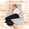 Picture of Chilling Home Pregnancy Pillows, U Shaped Full Body Pillow for Pregnancy 58 inch Maternity Pillow for Pregnant Women, Pregnancy Must Haves Cooling Pregnancy Pillows for Sleeping