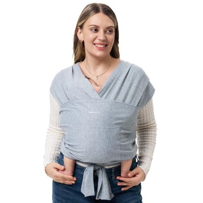 Picture of Momcozy Baby Wrap Carrier, Easy to Wear Infant Carrier Slings, Lightweight Hands Free Baby Sling, Adjustable Baby Carriers for Newborn to Toddler 8-35 lbs, Grey