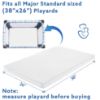 Picture of Criblike Waterproof Pack and Play Mattress, 38"x 26" Playard Mattress Pack N Play Mattresses Topper with Washable Cover & Carry Bag, Baby Essentials Items