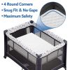 Picture of Criblike Waterproof Pack and Play Mattress, 38"x 26" Playard Mattress Pack N Play Mattresses Topper with Washable Cover & Carry Bag, Baby Essentials Items