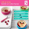 Picture of Elk and Friends Kids Porcelain Bowls with Silicone Sleeve | Kids/Toddler/Baby Feeding | Microwave & Dishwasher Safe | Non slip | Cereal/Soup/Snack Dishes & Dinnerware