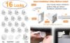 Picture of Vmaisi Baby Proofing Magnetic Cabinet Locks (16 Locks and 2 Keys)