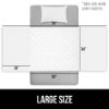 Picture of GORILLA GRIP Washable Toddler Mattress Incontinence Pads, Waterproof Bed Underpads, Absorbent Leak Proof, 34x36+19in Wings, 2 Pack Slip Resistant Pad Absorbs 8 Cups for Bedwetting Adults Kids, White