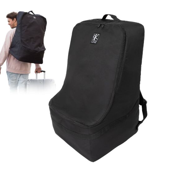 Picture of J.L. Childress Ultimate Backpack Car Seat Travel Bag - Fully Padded - Heavy Duty Car Seat Backpack- Airplane Travel Bag for Baby Car Seats - Fits All Car Seats, Infant Carriers & Booster Seats - Black