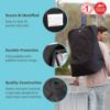 Picture of J.L. Childress Ultimate Backpack Car Seat Travel Bag - Fully Padded - Heavy Duty Car Seat Backpack- Airplane Travel Bag for Baby Car Seats - Fits All Car Seats, Infant Carriers & Booster Seats - Black
