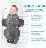 Picture of Happiest Baby SNOO Sleep Sack - 100% Organic Cotton Baby Swaddle Blanket - Doctor Designed Promotes Healthy Hip Development (Tie Dye Rainbow, X-Large)