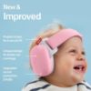 Picture of Alpine Muffy Baby Comfort - Protects Hearing for Babies and Toddlers - CE & ANSI Certified - Unique Headband for Safe fit & Comfort - Multi-adjustable for Ages 3-48 Months - 24dB Sound Reduction, Pink