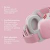 Picture of Alpine Muffy Baby Comfort - Protects Hearing for Babies and Toddlers - CE & ANSI Certified - Unique Headband for Safe fit & Comfort - Multi-adjustable for Ages 3-48 Months - 24dB Sound Reduction, Pink