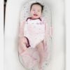 Picture of Happiest Baby SNOO Sleep Sack - 100% Organic Cotton Baby Swaddle Blanket - Doctor Designed Promotes Healthy Hip Development (Rose Planets, Large)