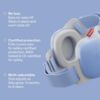 Picture of Alpine Muffy Baby Comfort - Protects Hearing for Babies and Toddlers - CE & ANSI Certified - Unique Headband for Safe fit & Comfort - Multi-adjustable for Ages 3-48 Months - 24dB Sound Reduction, Blue