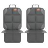 Picture of SMART ELF Car Seat Protector for Child Car Seat - Waterproof 600D Fabric Baby Seat Protectors for Non-Slip Backing Mesh Pockets for Baby and Pet, Easy Storage and Clean [1 Pack] Dark Gray