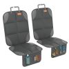 Picture of SMART ELF Car Seat Protector for Child Car Seat - Waterproof 600D Fabric Baby Seat Protectors for Non-Slip Backing Mesh Pockets for Baby and Pet, Easy Storage and Clean [1 Pack] Dark Gray
