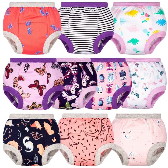 Picture of BIG ELEPHANT Baby Girls Training Underwear, Toddler Cotton Potty Training Pants Soft Absorbent, 9-10Y