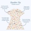 Picture of SleepingBaby Zipadee-Zip Transition Swaddle - Cozy Baby Swaddle Blanket with Zipper Convenience - Roomy Wearable Blanket for Easy Diaper Changes - Woodlands, X-Small (3-6 Month)