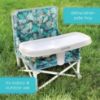 Picture of Summer by Bright Starts Pop 'N Sit Portable Booster Chair, Floor Seat, Indoor/Outdoor Use, Compact Fold, Jungle Botanical, 6 Mos - 3 Yrs
