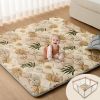 Picture of Blissful Diary Baby Play Mats for Floor, 59x59 Inch Thicker and Larger Soft Cushioning Foam Playmats for Babies and Toddlers, Foldable Washable Baby Playpen Mat, Earth Tones Design