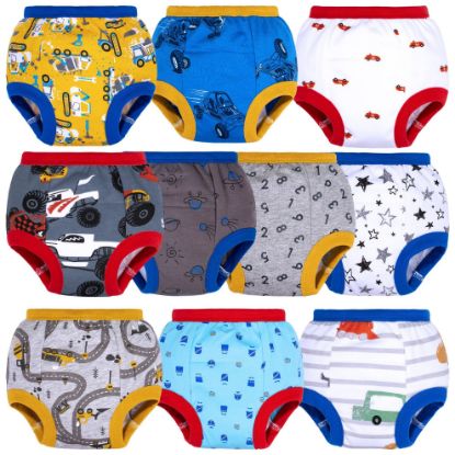 Picture of BIG ELEPHANT 10 Pack Toddler Potty Training Pants, Absorbent Underwear for Baby Boys, 9-10Y