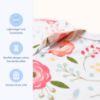 Picture of SleepingBaby Zipadee-Zip Transitional Swaddle Sack, 3-6 Month - Roomy Zipper Swaddle for Easy Diaper Changes and Proper Hip Development - Baby Swaddle Sack, X-Small - Pretty Poppy