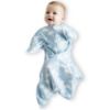 Picture of SleepingBaby Zipadee-Zip Transition Swaddle - Cozy Baby Swaddle Blanket with Zipper Convenience - Roomy Wearable Blanket for Easy Diaper Changes - Spring Showers, Small (4-8 Month)