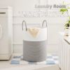 Picture of Artfeel Laundry Basket,Woven Cotton Rope Laundry Hamper,80L for Decorative Storage of Dirty Clothes,Toys and Blankets in Bathroom,Baby Room and Living Room