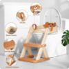 Picture of Rabb 1st Potty Training Seat, Upgrade Toddler Toilet Seat for Kids Boys Girls, 2 in 1 Potty Training Toilet for Kids, Splash Guard Anti-Slip Pad Step Stool（Brown）