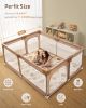 Picture of Blissful Diary Baby Play Mats for Floor, 71x59 Inch Extra Thicker & Large Soft Cushioning Foam Playmats for Babies and Toddlers, Foldable Washable Baby Crawling Mat for Playpen, Earth Tones Design