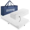 Picture of Foambesty®️ Tri-fold Pack n Play Mattress Pad, Portable Pack and Play Mattress, Dual Sided Playard Pad Playpen Foam for Baby & Toddlers, Mini Crib Mattress Nap Mat (38''x26''), Includes Carry Bag
