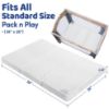 Picture of Foambesty®️ Tri-fold Pack n Play Mattress Pad, Portable Pack and Play Mattress, Dual Sided Playard Pad Playpen Foam for Baby & Toddlers, Mini Crib Mattress Nap Mat (38''x26''), Includes Carry Bag