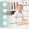 Picture of Cute Castle Baby Sleep Sack 6-12 Months - Lightweight 100% Cotton 2-Way Zipper TOG 0.5 Infant Wearable Blanket, Newborn Essentials Toddler Sleep Clothes, 3 Pack(Pink, Bear, Bear Claw)