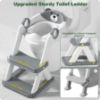 Picture of Rabb 1st Potty Training Seat, Upgrade Toddler Toilet Seat for Kids Boys Girls, 2 in 1 Potty Training Toilet, Splash Guard Anti-Slip Pad Step Stool