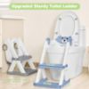 Picture of COOSEYA Toilet Seat, Potty Training Seat for Toddler, Upgraded 2-in-1 Potty Toilet Training for Boys and Girls,Waterproof Cushioned Mat with Non-slip Step Stool