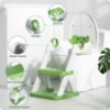 Picture of Rabb 1st Potty Training Seat, Upgrade Toddler Toilet Seat for Kids Boys Girls, 2 in 1 Potty Training Toilet, Splash Guard Anti-Slip Pad Step Stool
