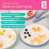 Picture of Elk and Friends Kids 6.7” Porcelain Divided Plates with Silicone Sleeves + Silicone Lids | Suitable for Babies/Kids/Toddlers | Microwave & Dishwasher Safe | Non Slip | Snack Dishes
