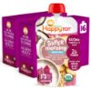 Picture of Happy Tot Organics Stage 4 Baby Food Pouches, Gluten Free, Vegan & Dairy Free Snack, Super Morning Fruit & Oat Blend, Bananas, Dragon Fruit, Coconutmilk, Oats & Chia, 4 Oz (Pack of 16)