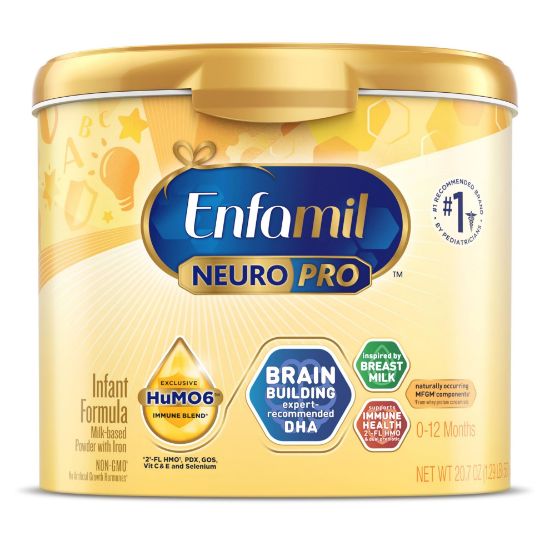 Picture of Enfamil NeuroPro Baby Formula, MFGM* 5-Year Benefit, Expert-Recommended Brain-Building Omega-3 DHA, Exclusive Immune Supporting HuMO6 Blend, Infant Formula Powder, Baby Milk, 20.7 Oz