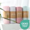 Picture of Momcozy Muslin Swaddle Blanket, 4 Pack Large 47 X 47 Inches Breathable Swaddling Receiving Blankets for Baby Boy & Girl, Soft and Skin-Friendly Unisex Baby Blankets, Pink Blue