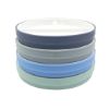 Picture of Elk and Friends Kids 7.8” Porcelain White Plates with Silicone Sleeves | Divided Plates | Suitable for Kids/Toddlers | Microwave & Dishwasher Safe | Non Slip | Snack Dishes
