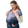 Picture of Momcozy Baby Wrap Carrier, Ergonomic Infant Slings for Newborn to Toddler 8-35 lbs, Adjustable Baby Wrap for Adult Fits Sizes XXS-XXL, Easy to Wear Baby Carriers, Gradient Blue