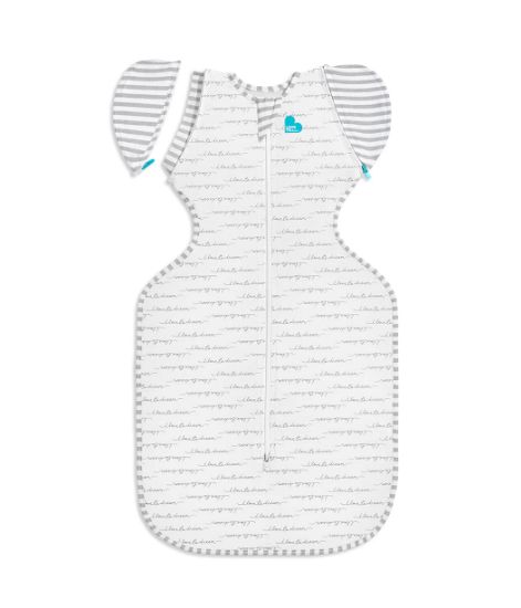 Picture of Love to Dream Swaddle Up Transition Swaddle, Patented Zip-Off Wings, Gently Help Baby Transition from Being Swaddled to Arms Free When Showing Signs of Rolling, 1.0 TOG, 19-24 lbs, White