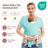 Picture of Momcozy Baby Wrap Carrier, Ergonomic Infant Slings for Newborn to Toddler 8-35 lbs, Adjustable Baby Wrap for Adult Fits Sizes XXS-XXL, Easy to Wear Baby Carriers, Lake Blue