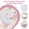 Picture of Baby Lounger for Co Sleeping Newborn Lounger Sleeper Baby Sleeping Bed Washable Newborn Baby Bed for Traveling Infant Portable Crib Bassinet Baby Must Have Essential Baby Registry Search(Rose)