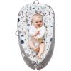 Picture of Baby Lounger for Newborn Adjustable Baby Co Sleeping Bed Portable Baby Sleeper Bed Breathable Infant Lounger for Crib Baby Floor Seat Newborn Must Have Essential Baby Registry Search (Grey)