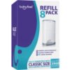 Picture of Babyfeel Refills Compatible with DEKOR CLASSIC Diaper Pails | 8 Pack | Exclusive 30% Extra Thickness | Diaper Pail Refills with Powerful Odor Elimination | Powder Scent | Holds up to 3960 Diapers