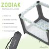 Picture of Dream On Me Zodiak Portable Playard in Grey and Green, Lightweight, Packable and Easy Setup Baby Playard, Breathable Mesh Sides and Soft Fabric - Comes with a Removable Padded Mat