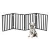 Picture of Indoor Pet Gate - 4-Panel Folding Dog Gate for Stairs or Doorways - 72x24-Inch Freestanding Pet Fence for Cats and Dogs by PETMAKER (Black)
