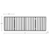 Picture of Indoor Pet Gate - 4-Panel Folding Dog Gate for Stairs or Doorways - 72x24-Inch Freestanding Pet Fence for Cats and Dogs by PETMAKER (Black)